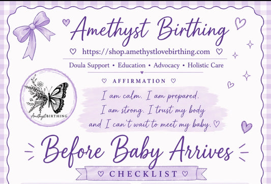 Before Baby Arrives Checklist 💜 | Your Step-by-Step Birth Prep Guide